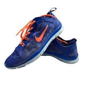 Nike Free TR Fit 4 Womens Training Shoes 8 Blue Orange‎ Cross Training